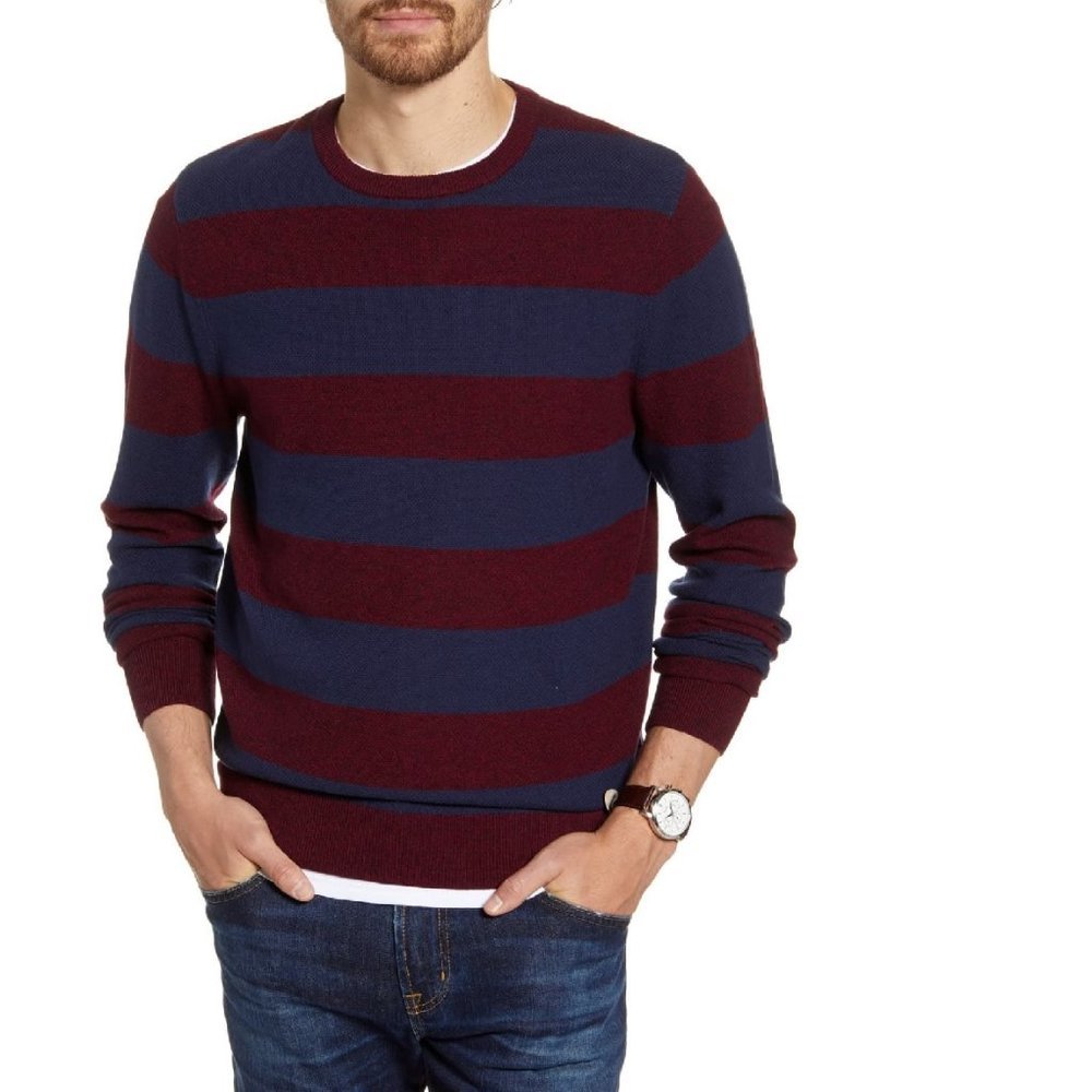 💥 1901 Stripe Crewneck Sweater